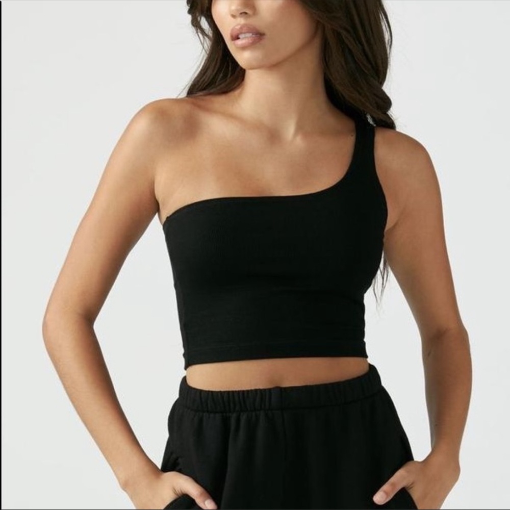 Joah Brown single strap crop tank